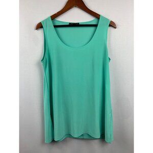 Slinky Brand Sleeveless Aqua Tank Top M